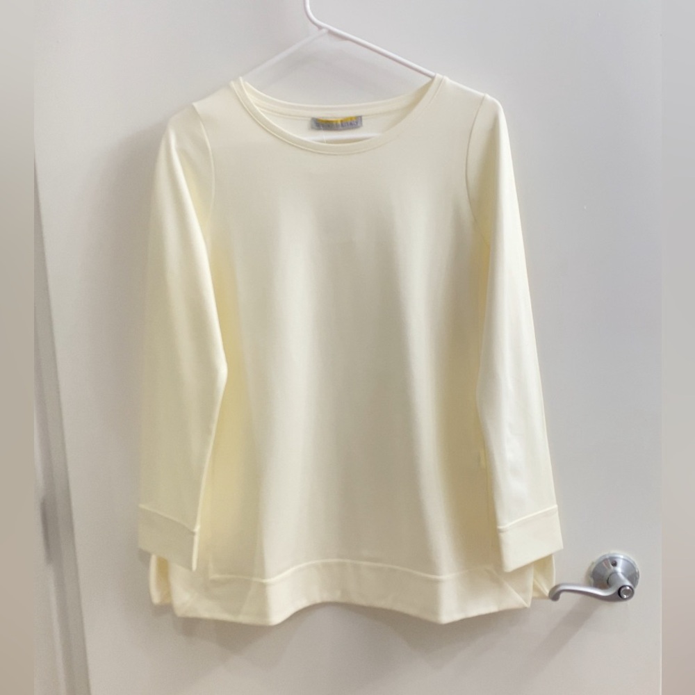 Melarosa Italy Cream Long Sleeve Top Size S